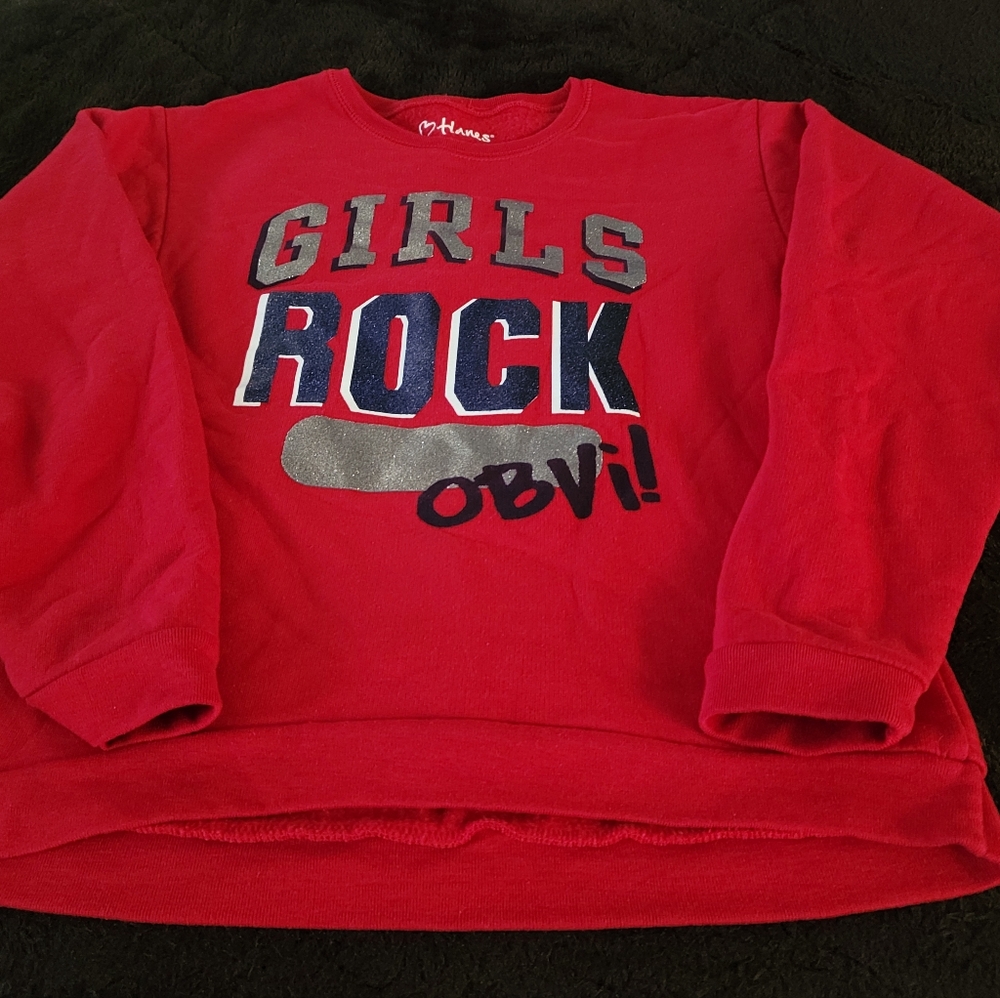 Hanes Red Girls Rock OBVI Sweatshirt